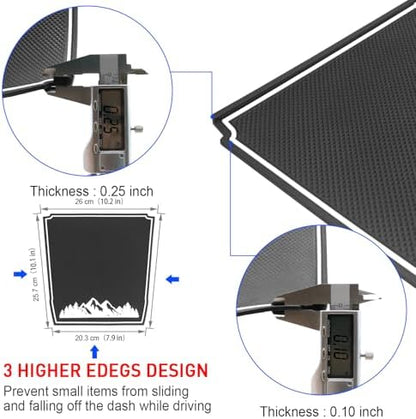 Dashboard Mats for Subaru Crosstrek Accessories 2018-2023, Forester 2019+ - Image 5