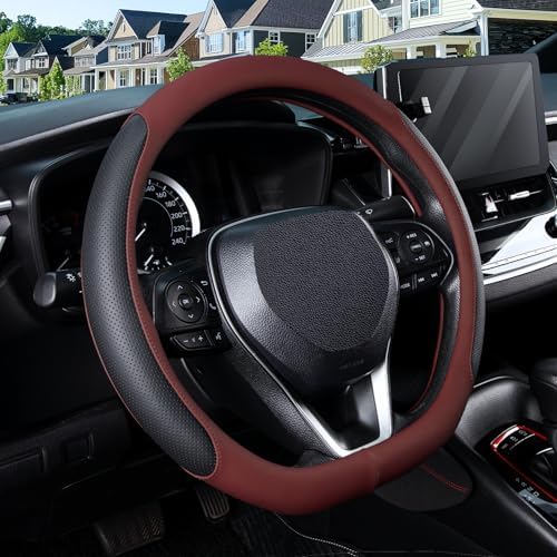 SEG Direct D Shaped Steering Wheel Cover 14.5-15 inch by SEGDirect