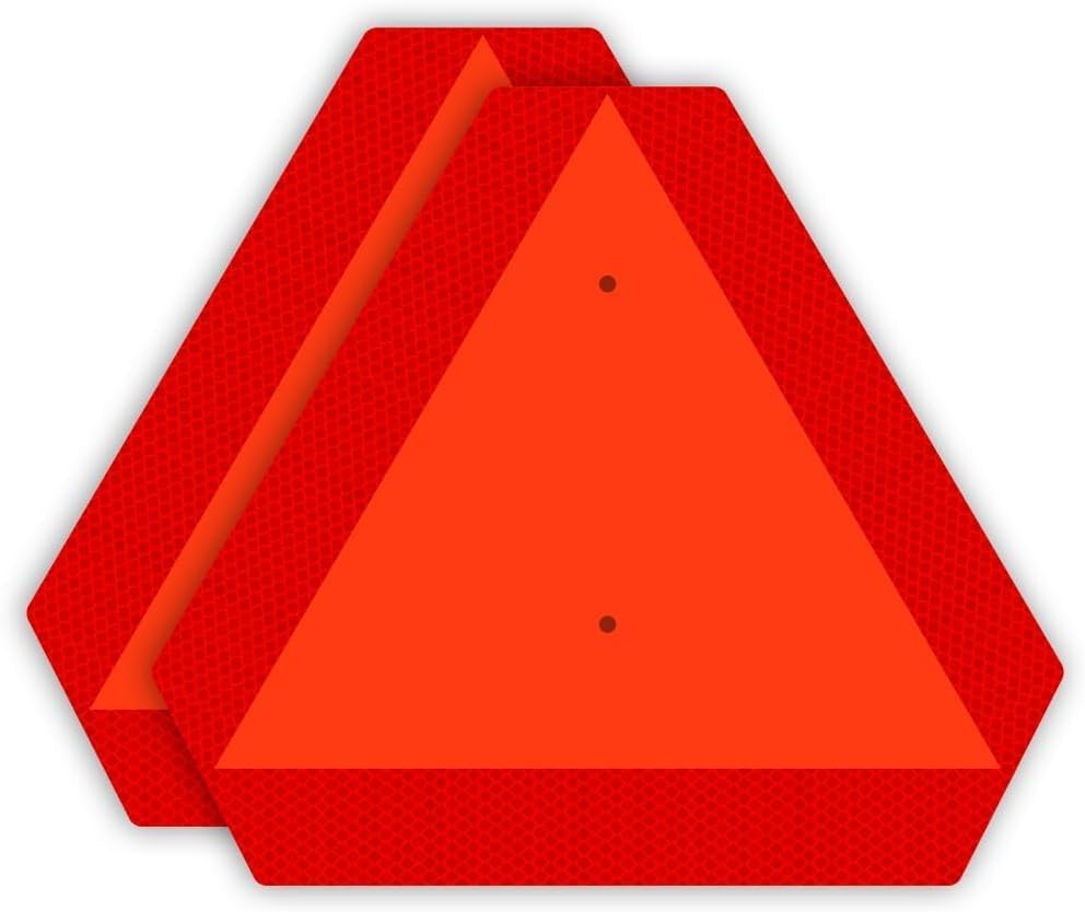 Ignixia Slow Moving Vehicle Sign, Rust free Aluminium Slow Moving Vehicle by IGNIXIA
