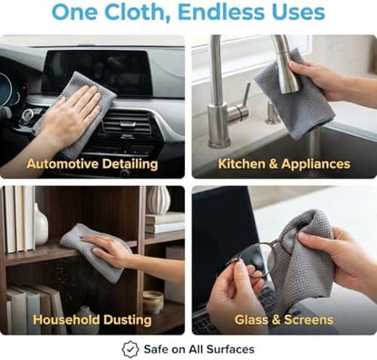 MIRACLEAN Waffle Weave Microfiber Towel, 12 x 12 inches, Barista Towels - Image 5