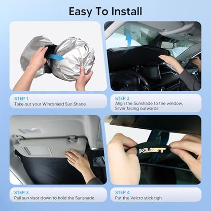 KUST Windshield Sun Shade for Nissan Pathfinder 2022-2024 2025 2026 Accessories - Image 6
