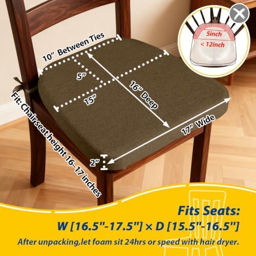 AAAAAcessories Chair Cushions for Dining Chairs - Image 2