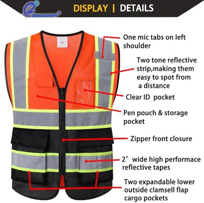 Hi Vis Reflective Safety Vest for Men Women - Image 3