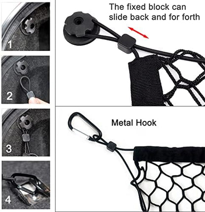 BAILALIBO Cargo Net with Metal Hooks, 43.3x15.8 in - Image 3