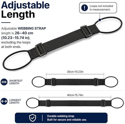 3PCS Elastic Luggage Straps for Suitcases, Strong Adjustable Luggage Connector - Image 4