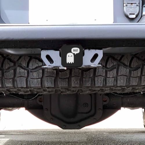 Auto Hitch Cover for Trucks Boo Ghost, Cute Halloween Scary Ghost Boo Bubble - Image 6