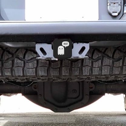 Auto Hitch Cover for Trucks Boo Ghost, Cute Halloween Scary Ghost Boo Bubble - Image 6