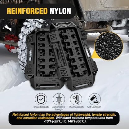 Nilight Recovery Offroad Traction Boards Mini Short 2PCS Black - Image 5