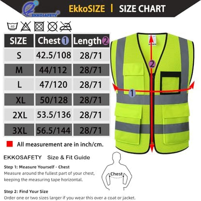 Hi Vis Reflective Safety Vest for Men Women - Image 2