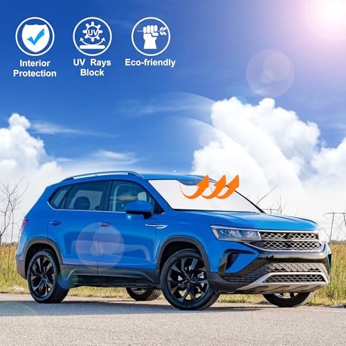 Windshield Sun Shade for 2022-2026 Volkswagen Taos Accessories - Image 5