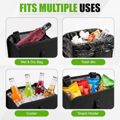 BFXM Car Trash Can, 2.8 Gallons Car Garbage Bag Hanging - Image 7