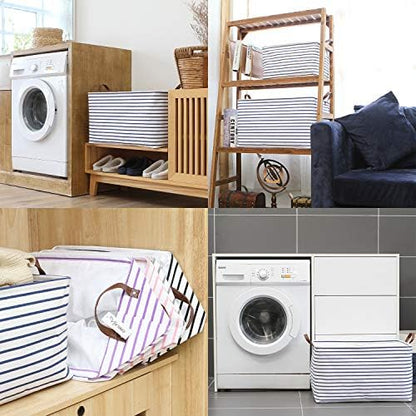 Hinwo 70L Extra Large Canvas Storage Bin - Image 3