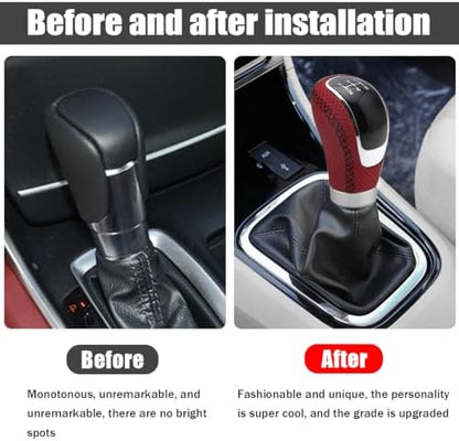 Osilly 5 Speed Shift Knob, Weighted Manual Gear Shifter Knobs, Leather Gear - Image 5