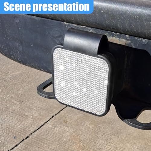Bling Trailer Hitch Cover, 2 Inch Dust-Resistant Square Mouth Receiver Tube - Image 6