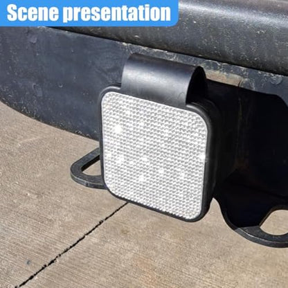 Bling Trailer Hitch Cover, 2 Inch Dust-Resistant Square Mouth Receiver Tube - Image 6