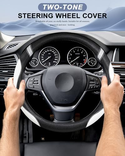 Steering Wheel Cover for Women Leather Universal Steering Wheel Cover for Car - Image 2