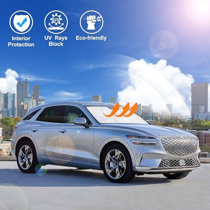 Windshield Sun Shade for 2022-2026 Genesis GV70 Accessories - Image 6