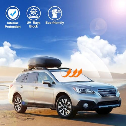 Windshield Sun Shade for 2010-2013 2014 Subaru Outback Wagon - Image 5