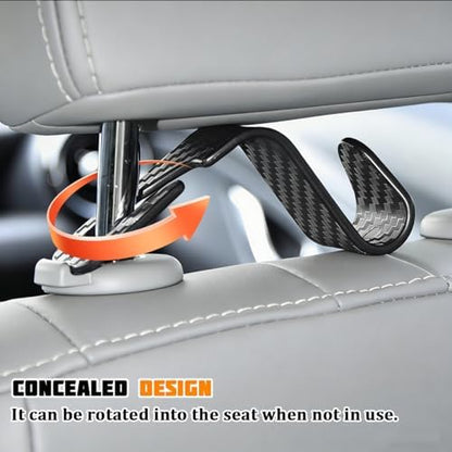 4PCS Car Seat Headrest Hook, Automotive Back Seat Storage Holder Hanger - Image 3