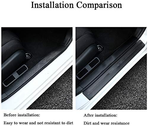 XITER For Honda Accord 2012-2025 2026 Carbon Fiber Leather Car Door Sill Scuff - Image 3