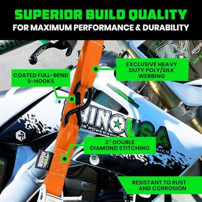 Rhino USA Motorcycle Tie Down Straps - Image 2