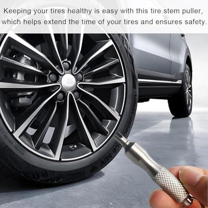 Wevdn Car Tire Valve Core Removal Tool, Portable Stainless Steel Tire Valve - Image 4