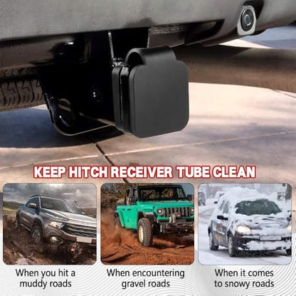 Universal Flag Tow Hitch Covers, Receiver Tube Hitch Plug, American Flag Rubber - Image 6