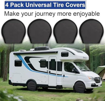 Tire Covers 4 Pack Fit Tire Diameters 24-26inch - Image 7