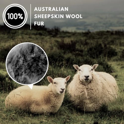 Andalus Brands Luxury Fluffy Car Steering Wheel Covers – Genuine Merino - Image 3