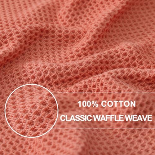 Homaxy 100% Cotton Waffle Weave Kitchen Dish Cloths 12-Pack - Image 2