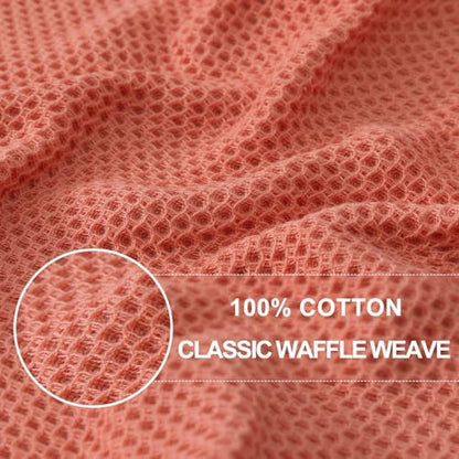 Homaxy 100% Cotton Waffle Weave Kitchen Dish Cloths 12-Pack - Image 2