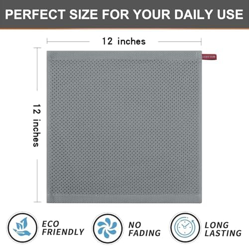 Kitinjoy 100% Cotton Waffle 6-Pack Kitchen Towels - Image 5