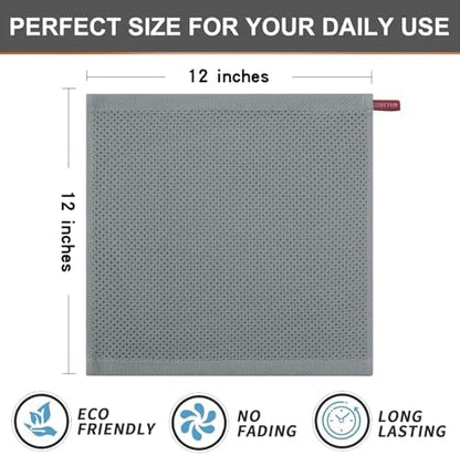 Kitinjoy 100% Cotton Waffle 6-Pack Kitchen Towels - Image 5