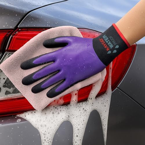 KAYGO Waterproof Work Gloves, Non-Slip Double Latex Coated - Image 7