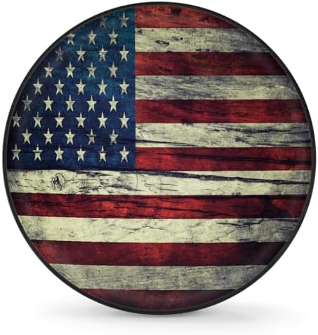 Flag Spare Tire Cover 16in Spare Wheel Covers Tire Storage Cover by YoYoYuchong