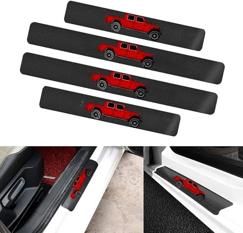 4 Pieces Car Door Sill Protector fit - Image 2