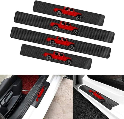 4 Pieces Car Door Sill Protector fit - Image 2