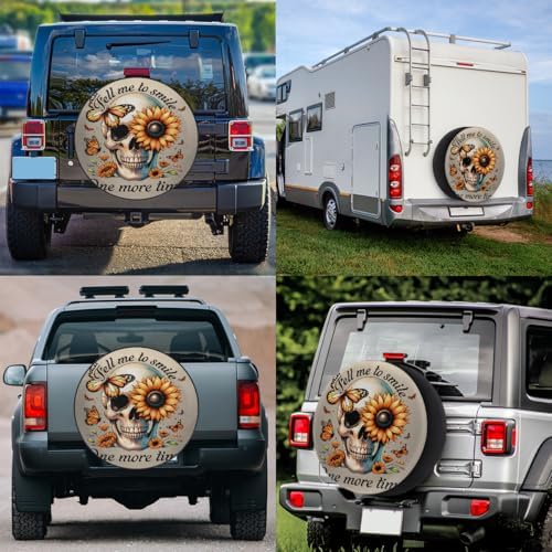 Skull Spare Tire Cover 16in Spare Wheel Covers Tire Storage Cover - Image 6