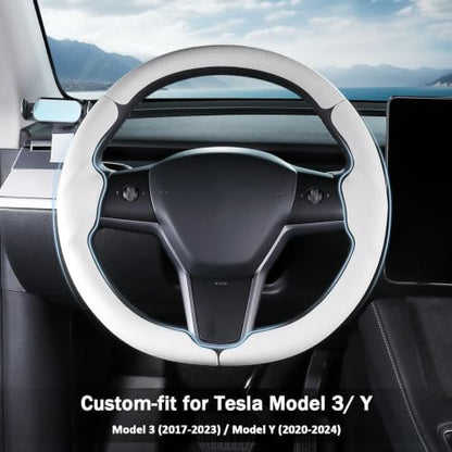 Steering Wheel Cover for Tesla Model 3 2017-2023/ Model Y 2020-2024 - Image 2