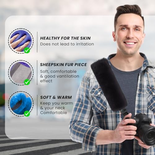 Andalus Brands 2 Pack Genuine Merino Wool Sheepskin Seat Belt Cover – Soft - Image 5