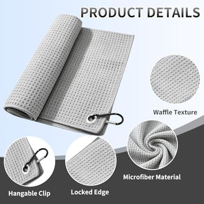Fishing Towel with Clip, Hiking Towel, Golf Towel - Image 3