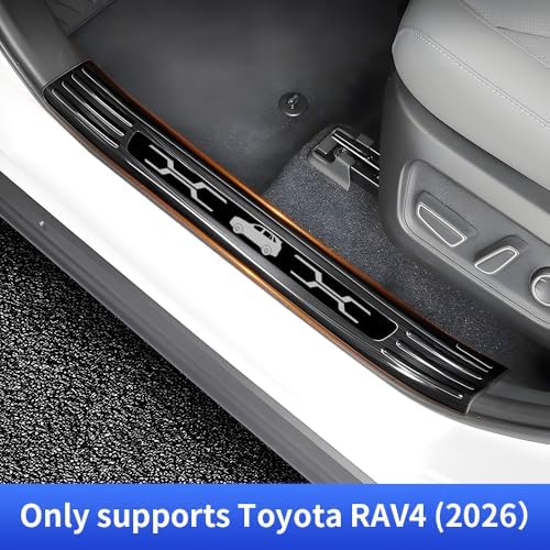 Door Sill Protector Trim for 2026 Toyota RAV4 Accessories Front and Rear Doors - Image 6