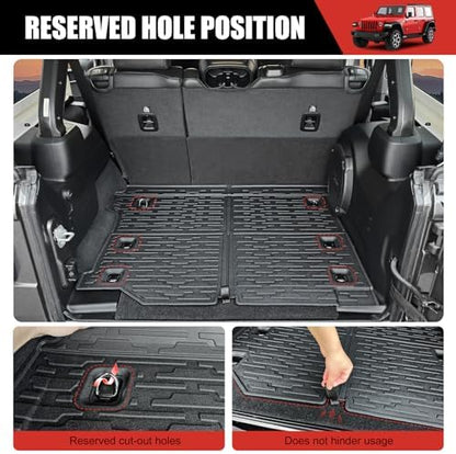 Cargo Mat Compatible with 2018-2025 Jeep Wrangler JL Unlimited 4 Door 4X4 - Image 5