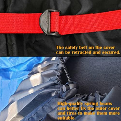 Tire Cover 4pcs Skyour Adjustable Waterproof Seasonal Spare Car Wheel Tire - Image 5