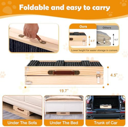 39" Foldable Dog Ramp 5-Level Adjustable Non-Slip - Image 6