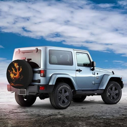 Rooster Spare Tire Cover Waterproof Wheel Cover 15 Inch Universal Fit - Image 3