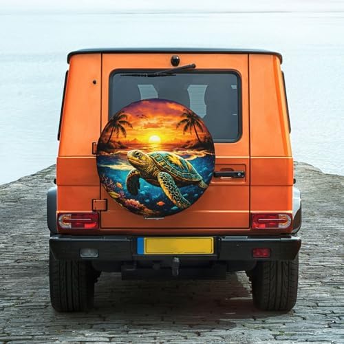 Sea Turtle Spare Tire Cover Weatherproof Wheel Protectors Universal Wheel Covers - Image 6