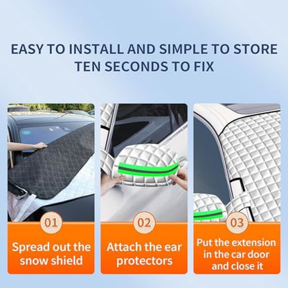 Winter Windshield Covers for Ice and Snow&Winter Car Essentials, Car Anti-Snow - Image 6