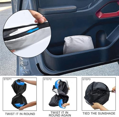 Foldable Front Windshield Sunshade fit - Image 4