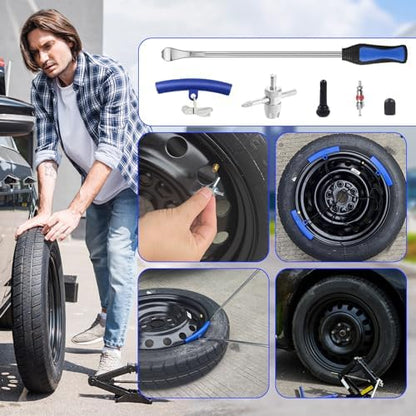 HTOMT 14.5" Tire Spoon Kit, Motorcycle Tire Changer Tire Removal Tool - Image 2
